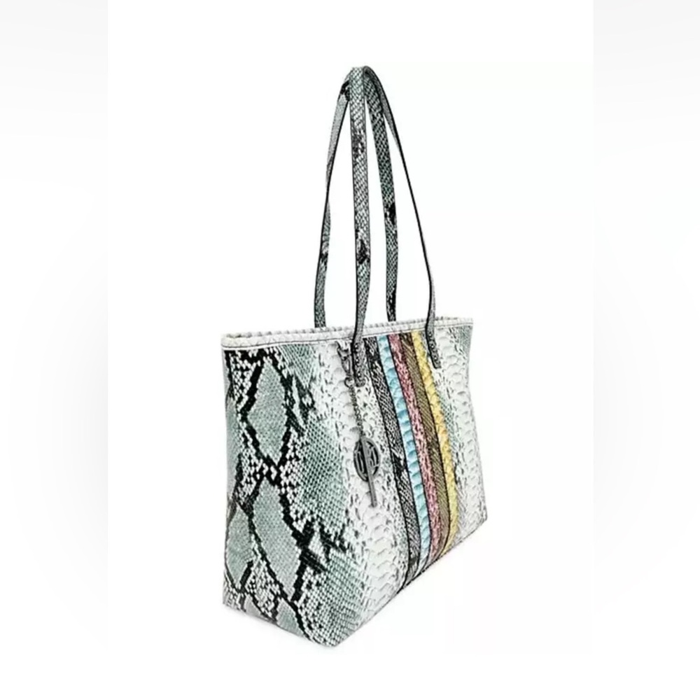 NWT Studio Badgley Mischka Snake Print Tote - Picture 2 of 5